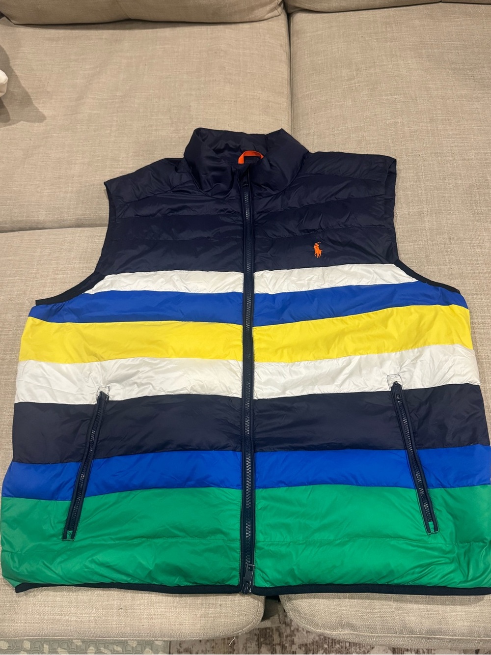 Ralph Lauren Polo Golf Navy Packable Down Jacket